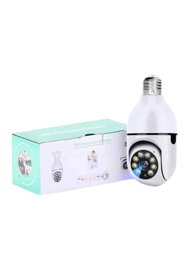 Wifi Güvenlik Kamerası 360 Derece Dönebilen Harekete Duyarlı Gece Görüşlü Ampul (Kopya)