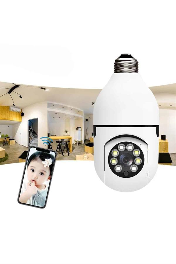 Wifi Güvenlik Kamerası 360 Derece Dönebilen Harekete Duyarlı Gece Görüşlü Ampul (Kopya) - Görsel 4