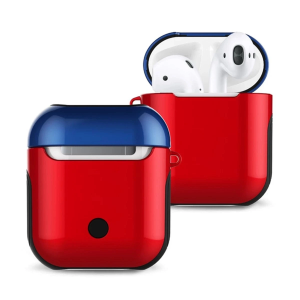 BFS Airpods 2 (2.nesil) 3in1 Kılıf - Kırmızı-Lacivert
