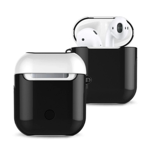 BFS Airpods 2 (2.nesil) 3in1 Kılıf - Siyah-Beyaz