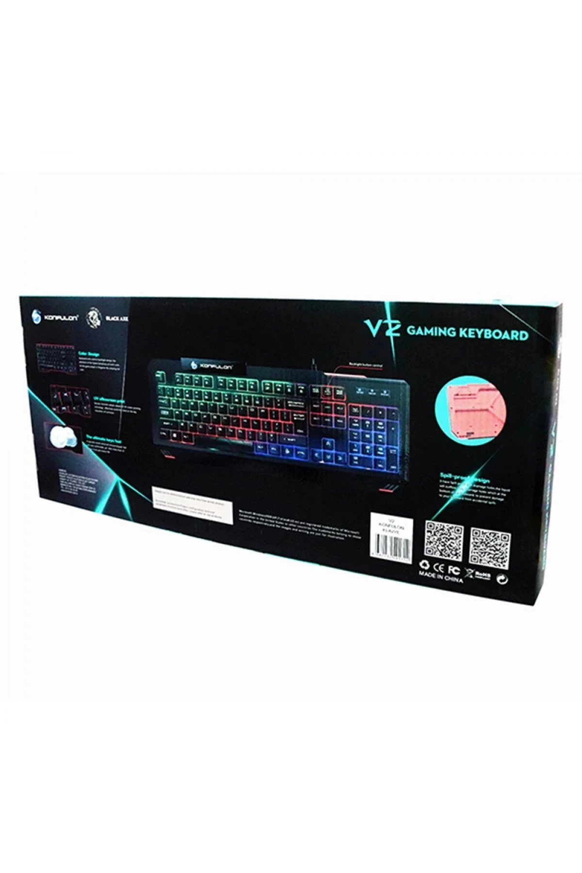 BFS V2 RGB Işıklı Türkçe Q Kablolu Gaming Klavye - Görsel 3