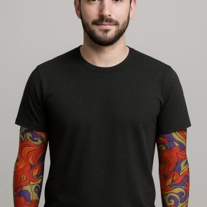 Çorap Dövme Giyilebilir Kol Bacak Dövmesi Likralı 2 Adet Model 4 (5296)