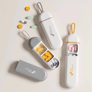 3 Bölmeli Taşınabilir Seyahat Tipi Hap Saklama Kutusu İlaç Saklama Kutusu ( Lisinya )