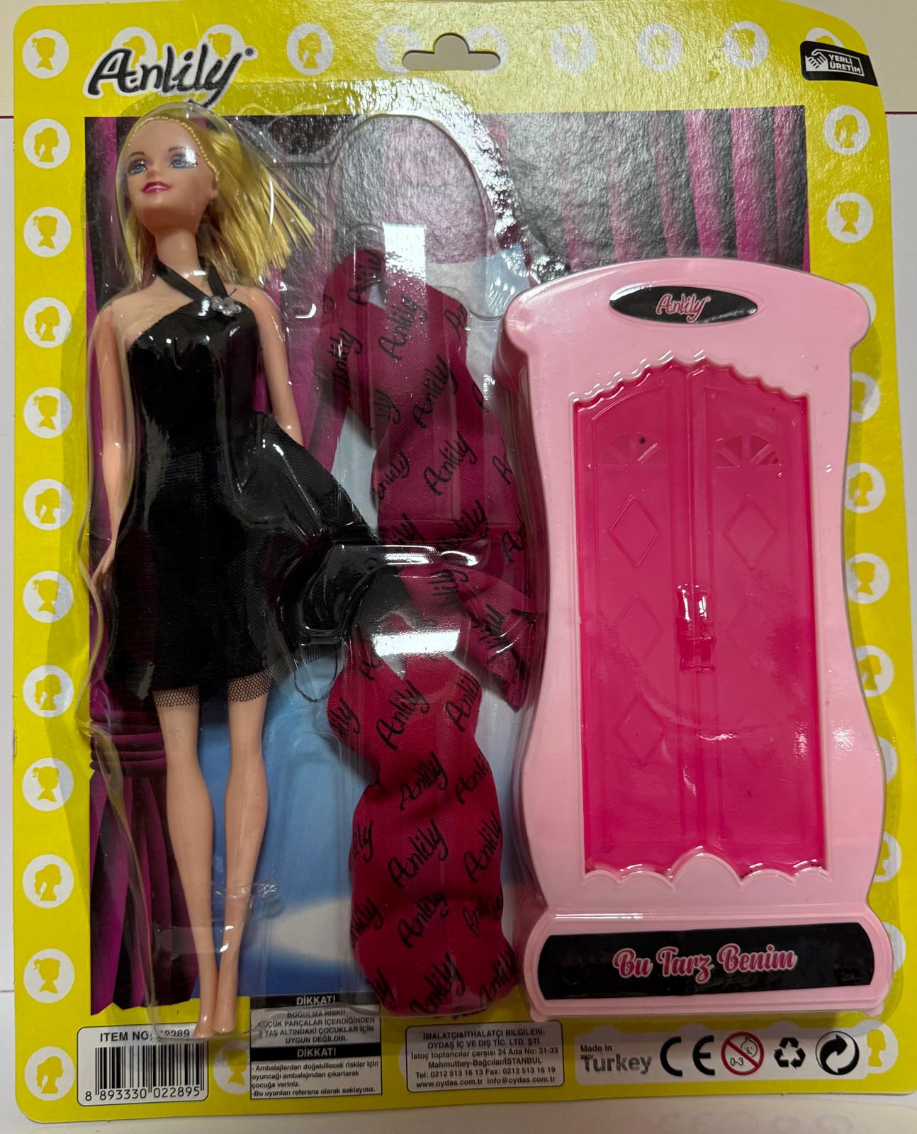 Anlily Dolapli Bebek Oyun Seti