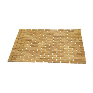 DİKDÖRTGEN - BAMBU KAYDIRMAZ BANYO PASPASI 42X62CM (5296)