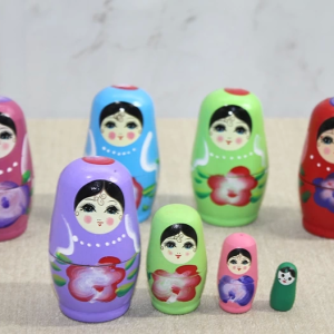 4'lü Ahşap Matruşka Alk3814