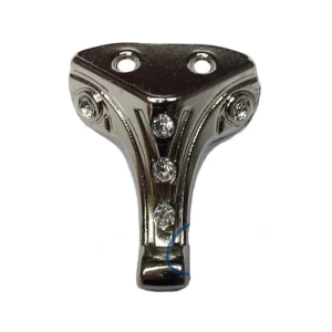 BFS Moda Taşlı Ahşap Sandık Ayağı, Kutu Ayak 3,5 Cm - Nikel, 50 Adet