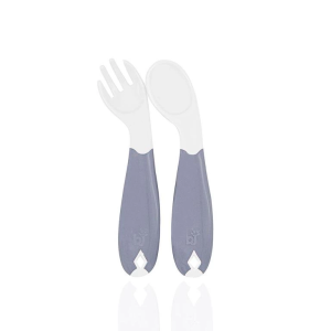 BFS     Açılı Mama Kaşık Çatal Takımı 703 Gri