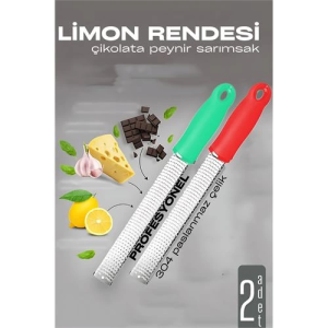 BFS Limon Rendesi - Uzun Peynir Çikolata Sarımsak Rendesi 2 li set
