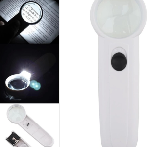 BFS 15x Çok Fonksiyonlu 2 Led Işıklı Taşınabilir El Büyüteç