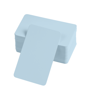 Boş Kelime Kartları 5x8 cm - 50 Adet Oval Kenarlı | Tabu & Not Kartları - Mavi