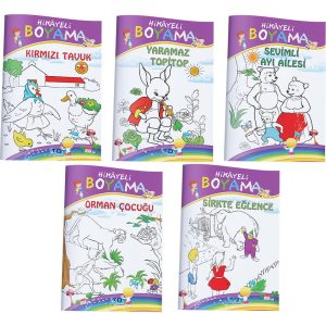 Masallı Boyama Kitabı (5 Kitap Takım)