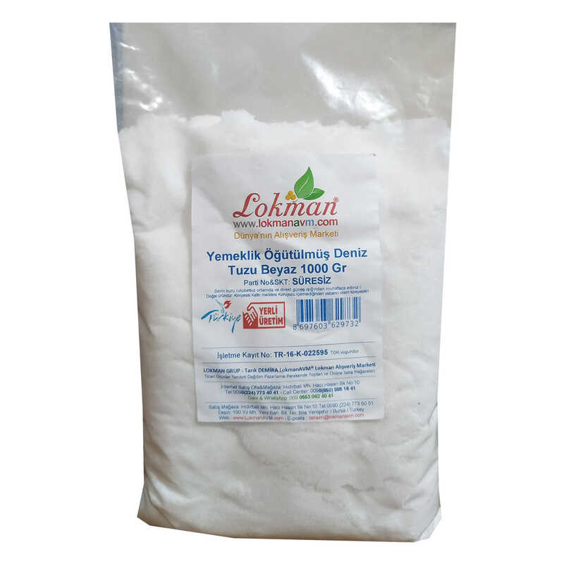 Yemeklik Öğütülmüş Deniz Tuzu Beyaz 1000 Gr - Görsel 2