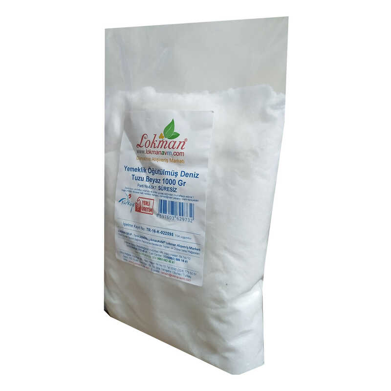 Yemeklik Öğütülmüş Deniz Tuzu Beyaz 1000 Gr - Görsel 3
