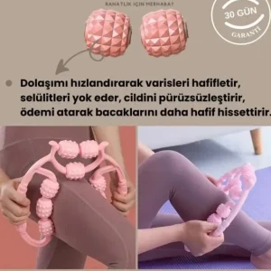9 Tekerlekli Yoga Fitness Silindiri (Roller) (5296)