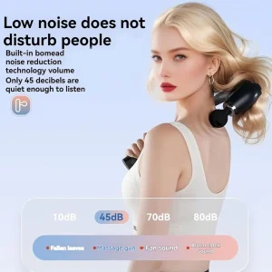 Masaj Çekici, 9 Hızlı Derin Doku Perküsyonu, 4 Başlıklı Uzun Saplı Boyun ve Sırt Masaj Aleti (5296)