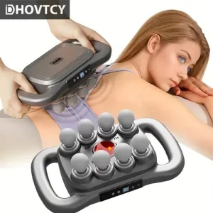 8 Başlıklı Şarjlı Isıtmalı Masaj Aleti (5296)