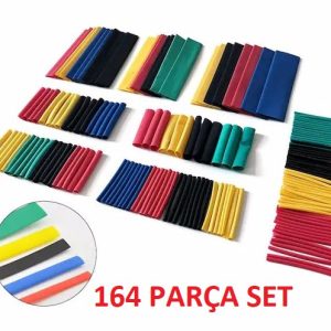 164 Parça Set Isıyla Daralan Makaron Kablo Koruyucu Kılıf (5296)