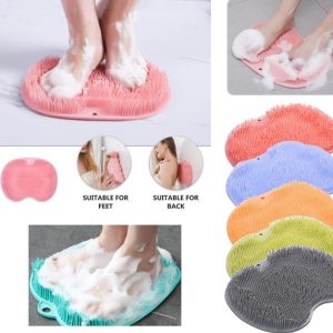 Vantuzlu Banyo Sırt Fırçası ve Masaj Matı (5296)