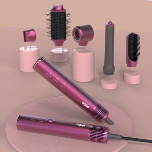 AİR BRUSH 5İN1=BUKLE-HACİMLE-DÜZLEŞTİR-2-FIRÇA SAÇ KURUTMA - ŞEKİL MAKİNESİ 1300W3-KDM.HIZ SICAKLIK SHD-1729 (5296)