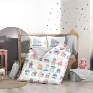 Felix Pembe Mavi Poplin Bebek Nev Takımı