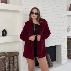 Fok ceket premıum kalite bordo st255860