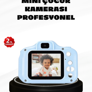 Çocuklar İçin Mini Dijital Kamera – 1080p HD, 2.0 İnç Ekran, Komik Filtreli ve Şarjlı