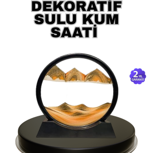 Şeffaf Dekoratif Kum Saati – Dayanıklı Gövde, Minimalist Stil, Masa ve Vitrin Aksesuarı