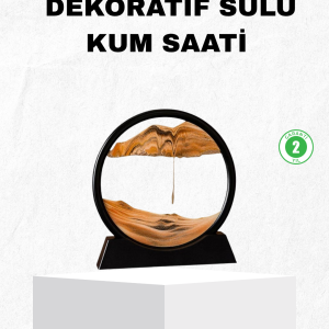 Dekoratif Kum Saati – Şık Masa Üstü Aksesuar, Dayanıklı Malzeme, Modern ve Klasik Tasarım