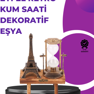 Ev, Ofis ve Kafeler İçin Retro Ahşap Kum Saati Dekorasyonu