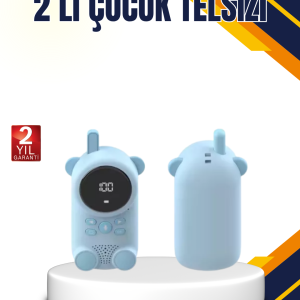 Çocuk ve Bebek Telsizi – 22 Kanal, VOX Modu, USB Şarjlı, Renkli Ekran