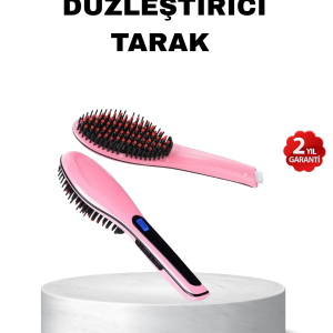 Dijital Ekranlı Seramik Saç Düzleştirici Tarak – 5 Kademeli Isı Ayarı, İyon Kontrollü