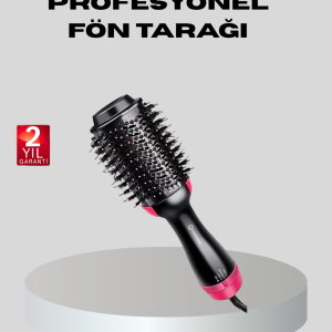 1200W Fön Tarağı – 3 Isı Ayarı, Negatif İyonlu, Hızlı ve Pürüzsüz Sonuç