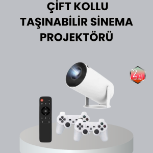 4K Wi-Fi 6 Projeksiyon Cihazı – 10.000+ Oyun Desteği, Kablosuz Bağlantı ve Çoklu Giriş Portları