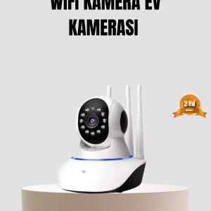 HD IP Kamera – Gece Görüşlü, Hareket Sensörlü, Mobil Takip ve Çift Yönlü Ses