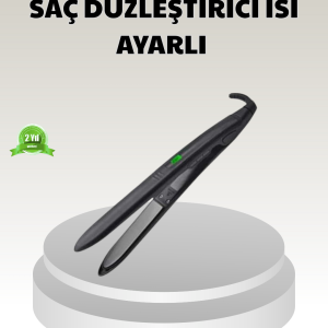 Dijital Ekranlı Isı Ayarlı Saç Düzleştirici – Titanyum Plaka, Seyahat Dostu Tasarım