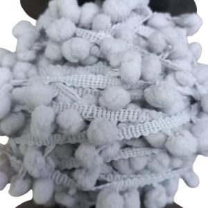 Sıralı Ponpon 1 Metre Kahverengi