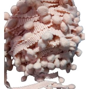 Sıralı Ponpon 1 Metre Somon