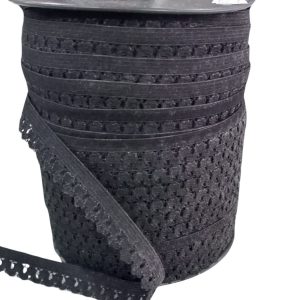 Çamaşır Askısı Şerit en 1 cm Siyah 1 Metre