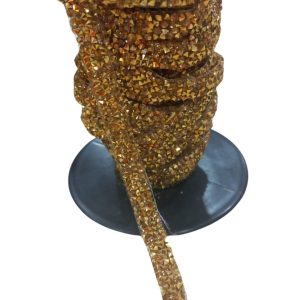 Silikonlu Yapıştırma Taş 1 cm Gold 1 Metre