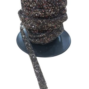 Silikonlu Yapıştırma Taş Şerit 2 cm Siyah 5 Metre