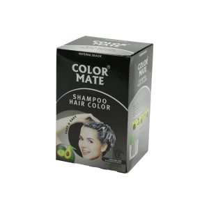 COLOR MATE 10PCS SİYAH SAÇ BOYAMA ŞAMPUANI (5296)