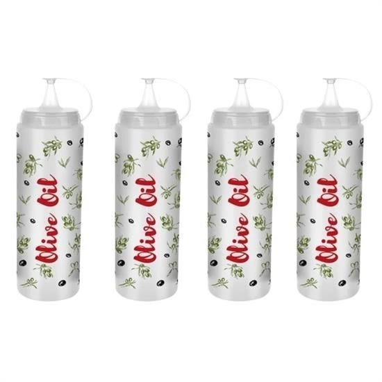 Şeffaf Kapaklı Sızdırmaz Yağlık Sosluk Şişesi Plastik Yağdanlık Master Chef AP-9471 - Görsel 6