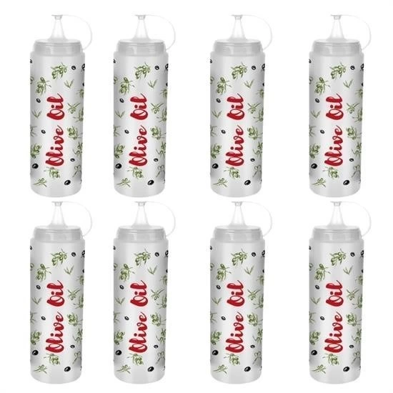 Şeffaf Kapaklı Sızdırmaz Yağlık Sosluk Şişesi Plastik Yağdanlık Master Chef AP-9471 - Görsel 8