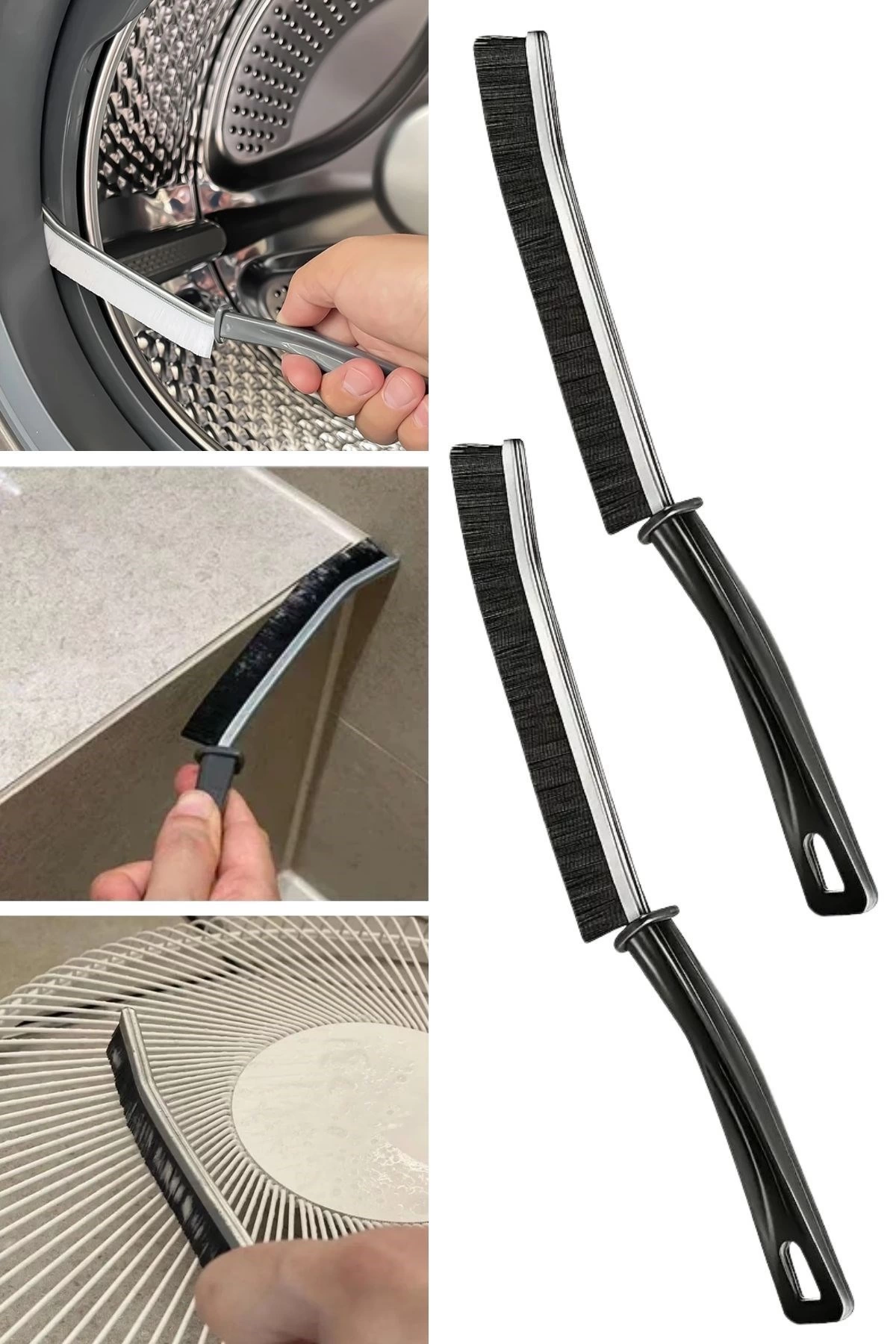 2li Çok Amaçlı Multi Ince Temizlik Fırçası Derz Arası Banyo Mutfak Lavabo Detay Temizleme Fırçası - Görsel 6