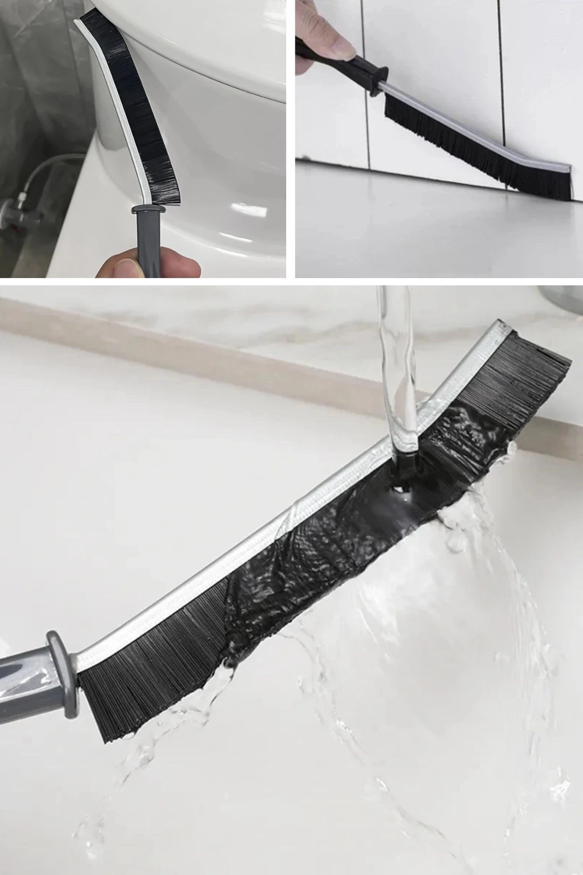 2li Çok Amaçlı Multi Ince Temizlik Fırçası Derz Arası Banyo Mutfak Lavabo Detay Temizleme Fırçası - Görsel 7