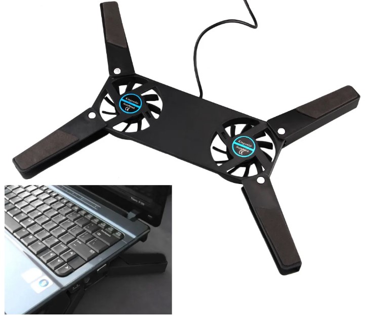 Katlanabilir Laptop Soğutucu 2 fanlı (5296)