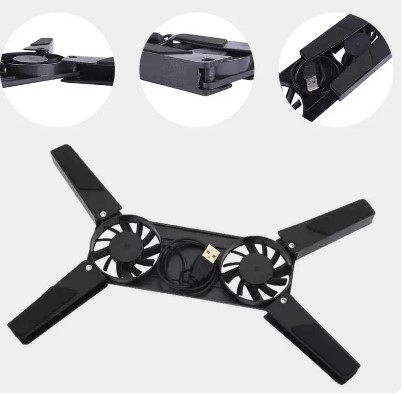 Katlanabilir Laptop Soğutucu 2 fanlı (5296) - Görsel 2