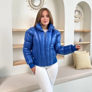 Puffer kısa mont mavi st25534