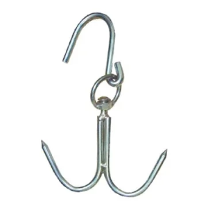 10 Mm Kasap Et Kancası - 2&39li Dönerli Set - Paslanmaz Çelik - Et İşleme - Hijyenik - Düzenli - Dayanıklı - Uzun Ömürlü